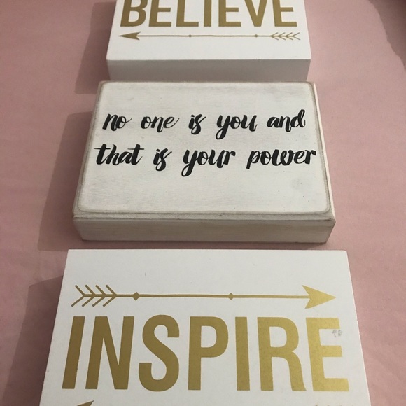 Home decor, BELIEVE, INSPIRE Wall Decor. - Picture 2 of 4